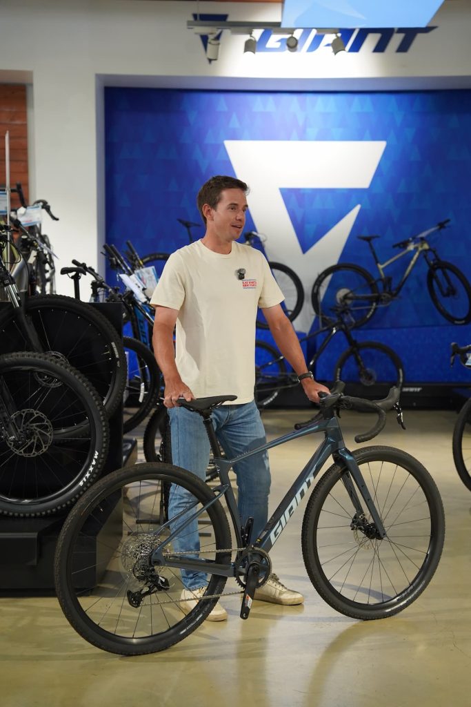 Ryan Gibbons at CycleLab with the Giant Revolt Advanced 1