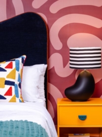 A stylish bedroom with furniture from Sunset Soda