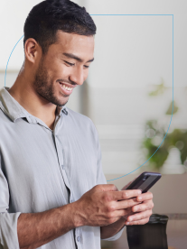 Man on smartphone