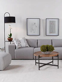 Comfy couch with neutral colours