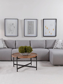 Comfy couch with neutral colours