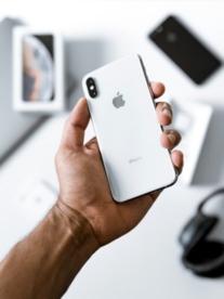 Apple iPhone in a man's hand